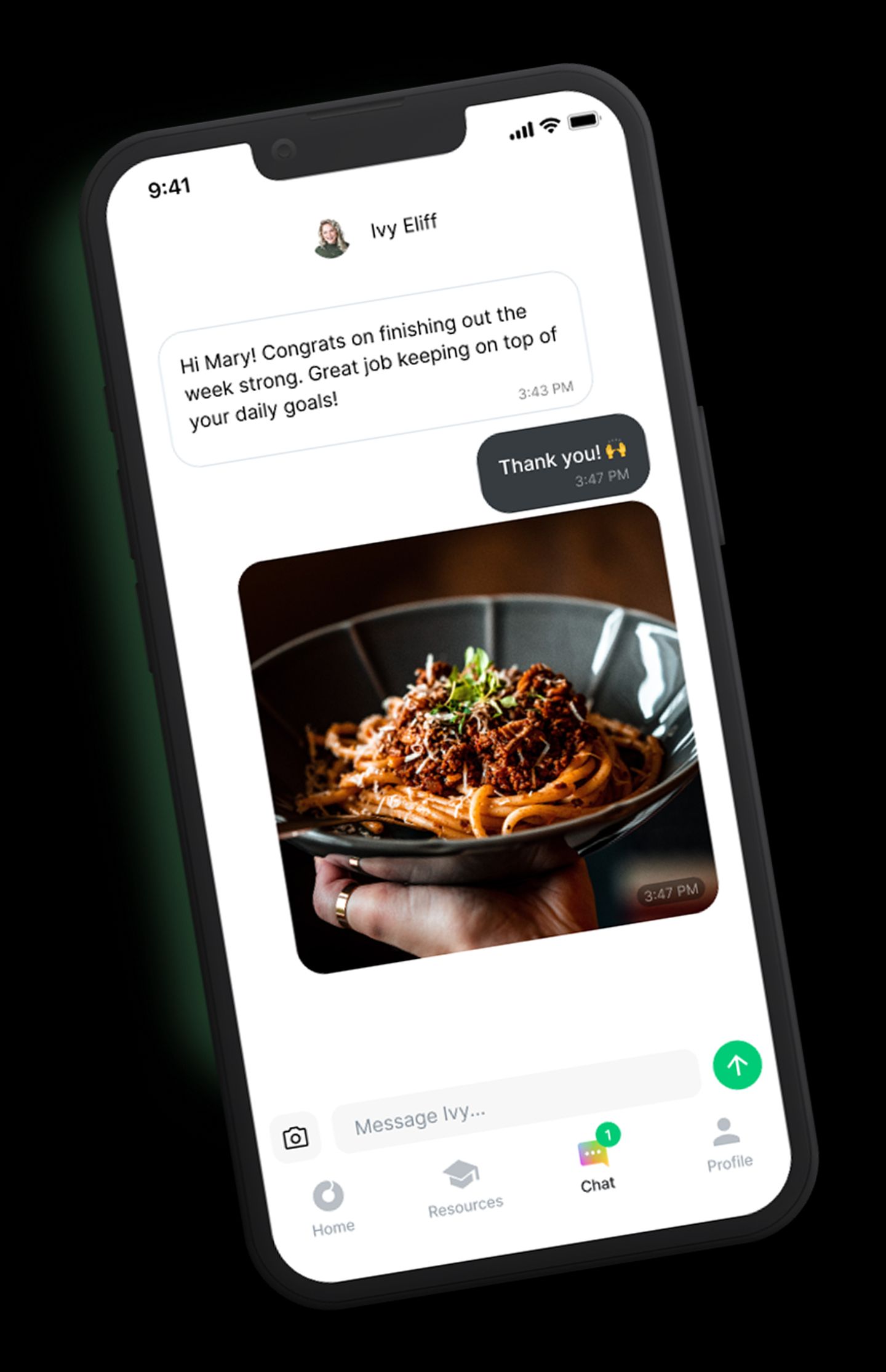 LifeChef mobile app with meal plan access, behavioral coaching, and dietitian consultations