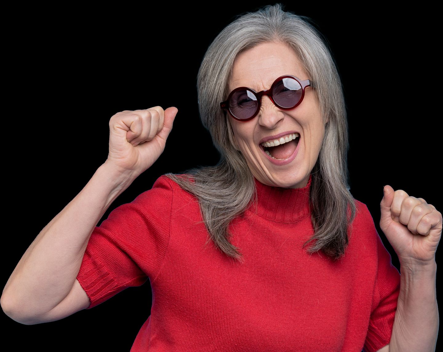 Customer celebrating improved health with LifeChef lifestyle nutrition program